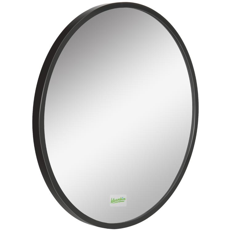 Picture of kleankin Round Bathroom Mirror Modern Wall-mounted Makeup