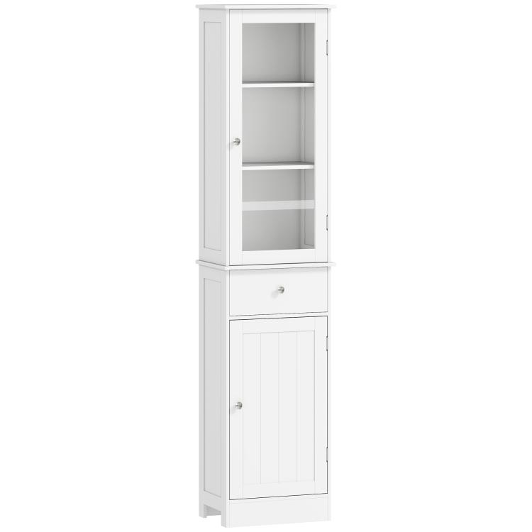Picture of kleankin Bathroom Storage Cabinet with 3-tier Shelf Drawer