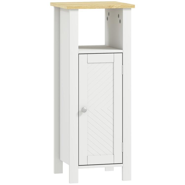 Picture of kleankin Pedestal Under Sink Cabinet with Double Doors