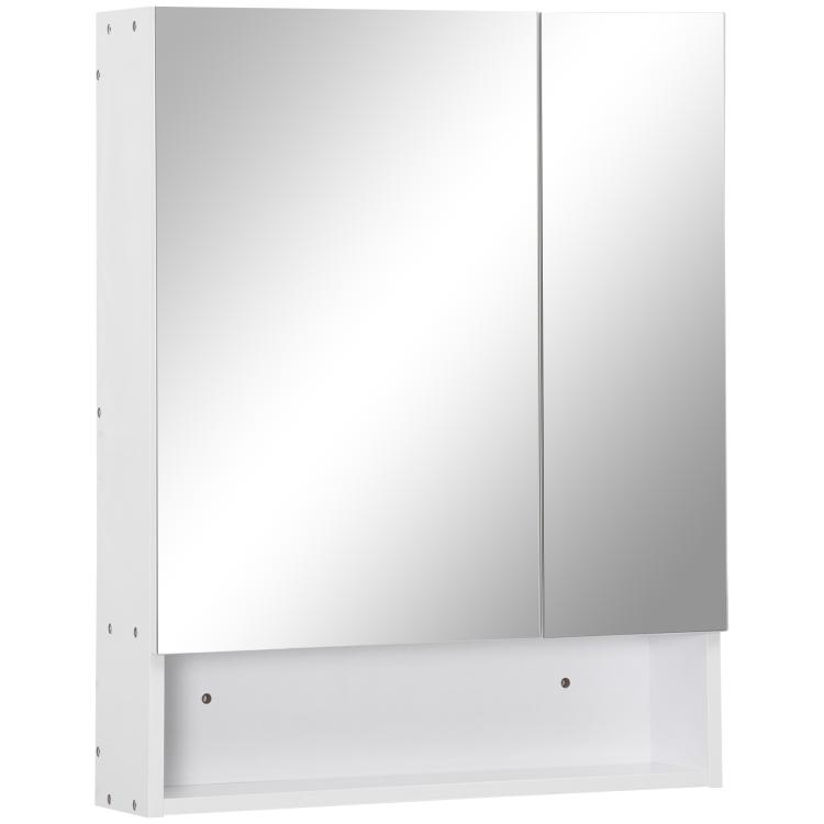 Picture of kleankin Bathroom Cabinet with Mirror Wall Mounted