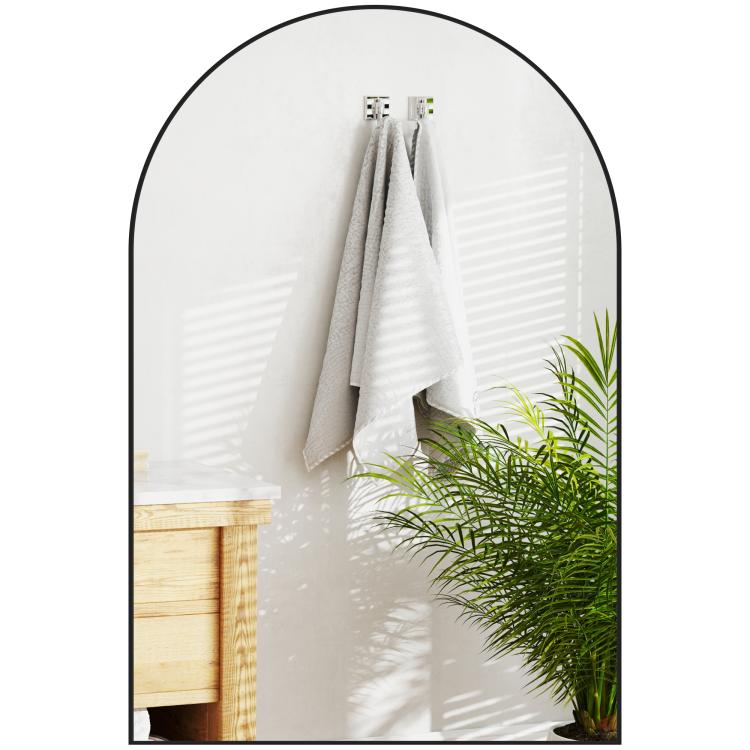 Picture of 60 x 90cm Arched Home Mirror - Black