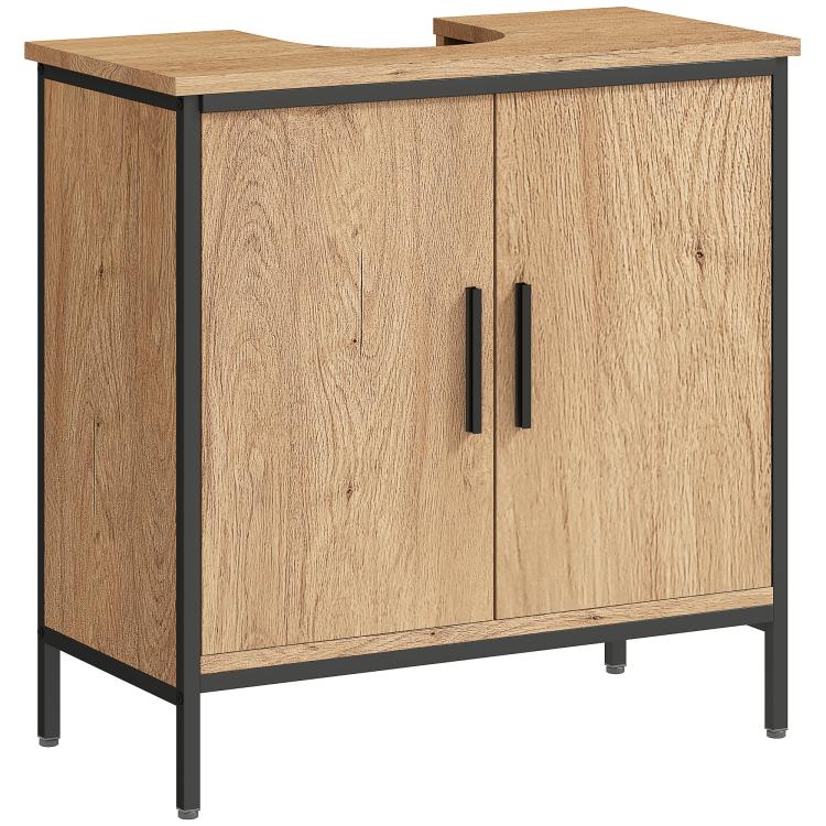 Picture of kleankin Bathroom Storage Cabinet with 3-tier Shelf Drawer