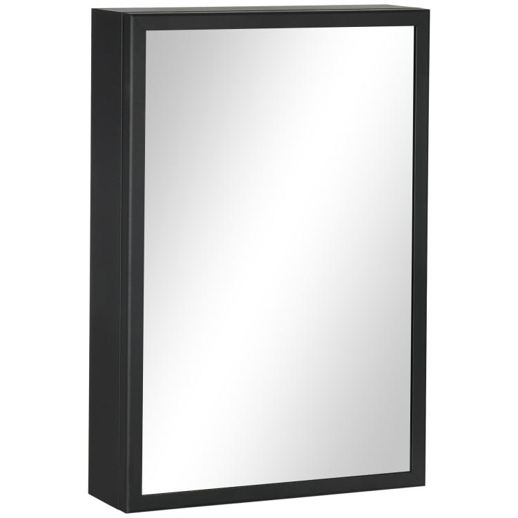Picture of kleankin Bathroom Cabinet with Mirror Wall Mounted
