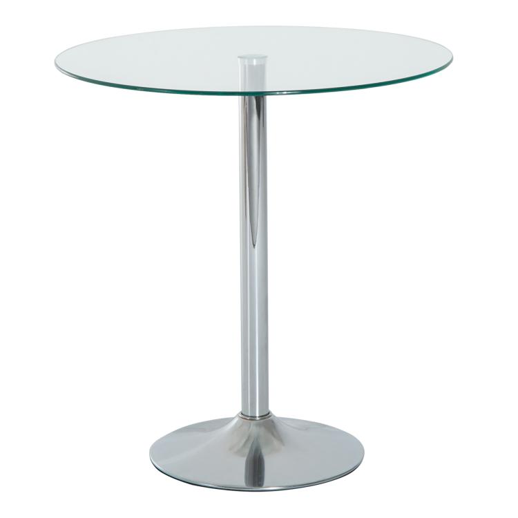 Picture of Round Dining Table Modern Dining Room Table with Tempered