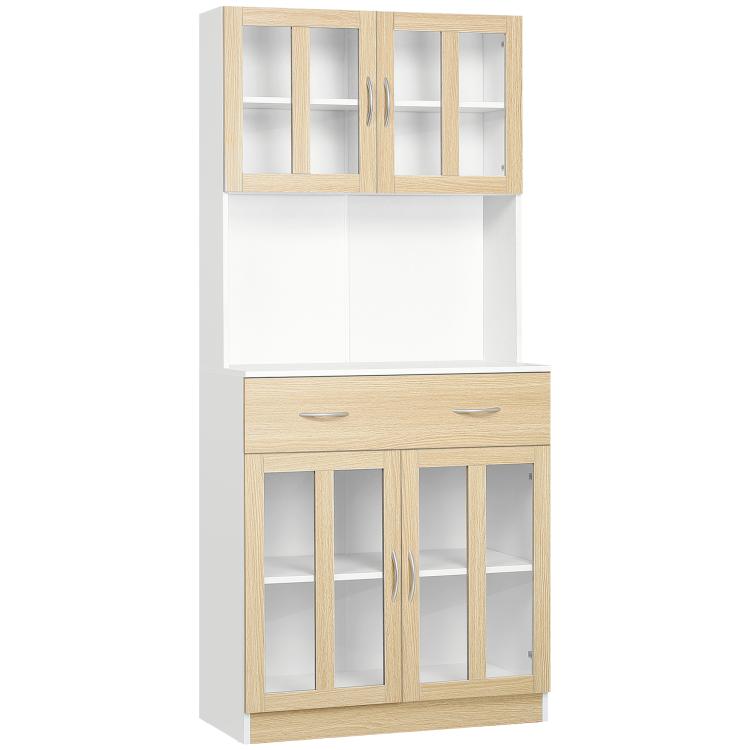 Picture of Modern Kitchen Cupboard Freestanding Storage Cabinet Hutch
