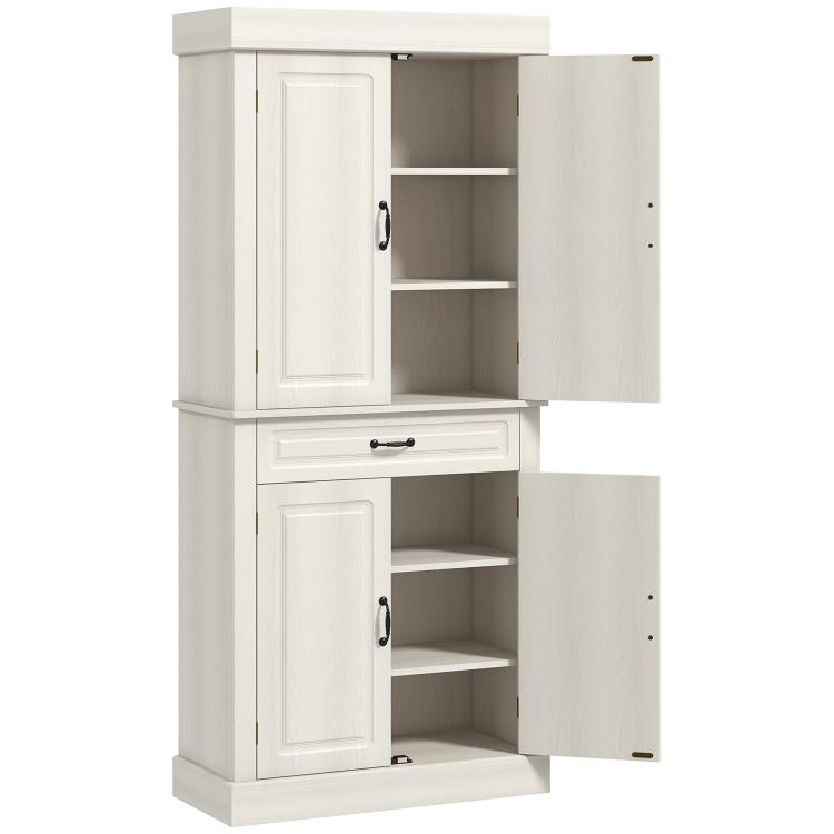 Picture of Tall Kitchen Cupboard Kitchen Pantry Cabinet with Drawer