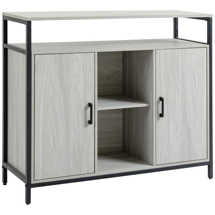 Picture of Modern Sideboard Steel Frame Storage Cabinet with 2 Doors