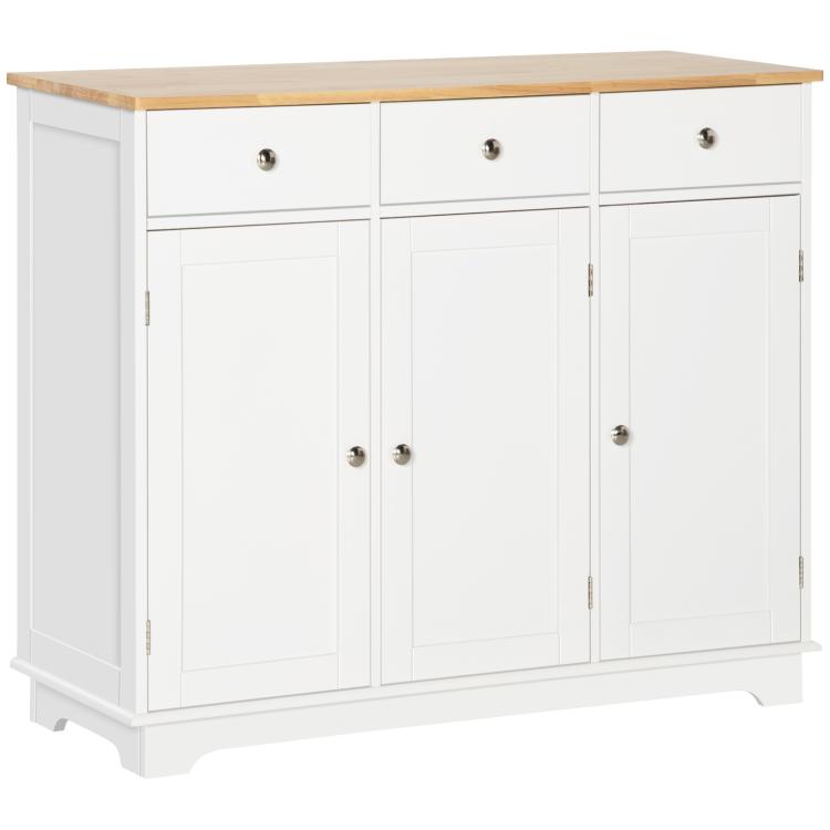 Picture of Sideboard with Rubberwood Top and Adjustable Shelves for