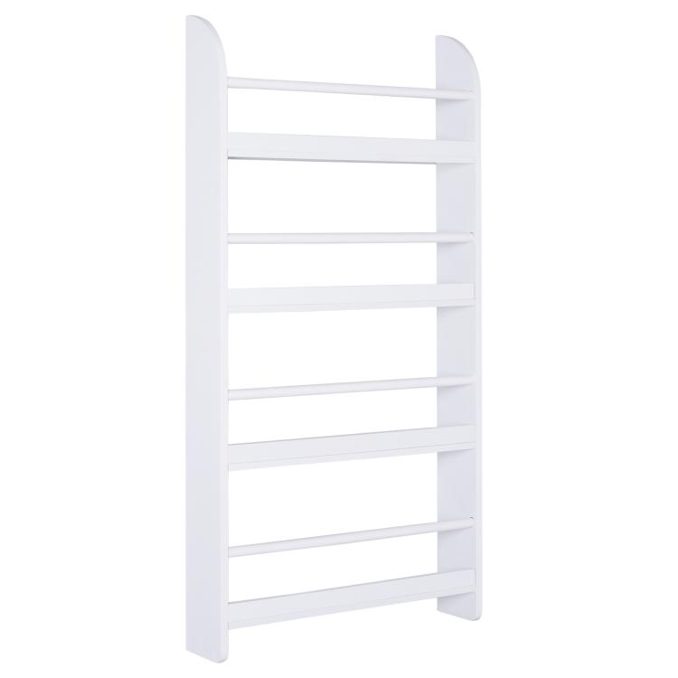 Picture of Bookcase 4 Tier Wall Mounted Bookshelf 15cm Depth Storage