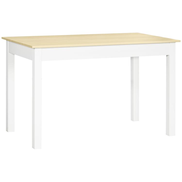 Picture of Dining Table for 4 to 6 Modern Kitchen Table with Wood