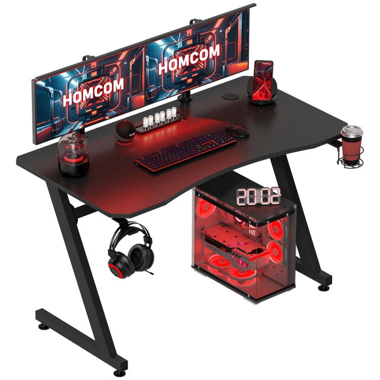 Picture of Gaming Desk 120 x 65 cm Steel Frame with Cup Holder