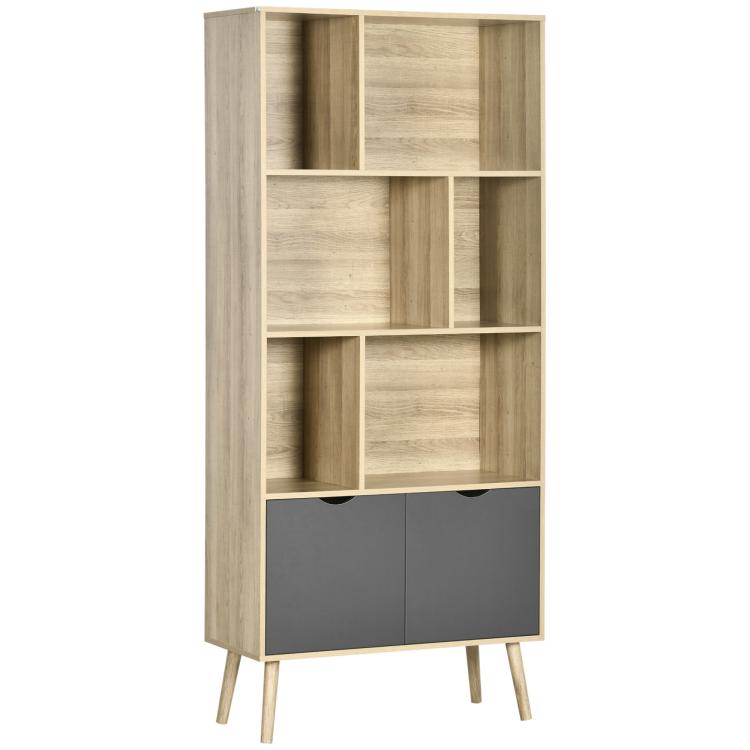 Picture of Tall Bookshelf with Drawer Freestanding Bookcase for