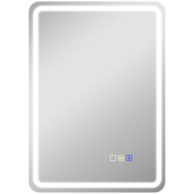 Picture of 70 x 50 cm Bluetooth Bathroom Mirror - Silver-Tone