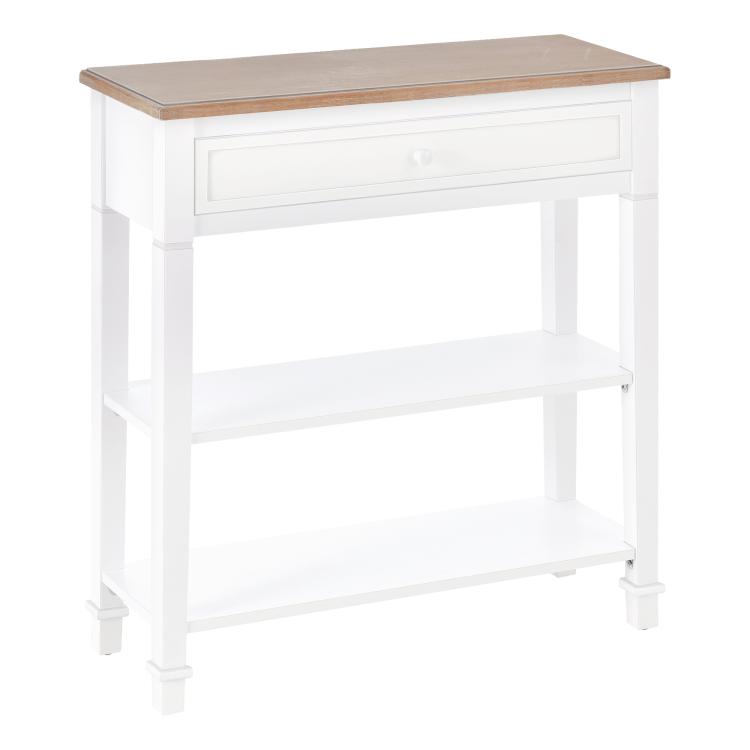 Picture of Console Table Hallway Side Desk 1 Drawer 2 Shelves Worktop