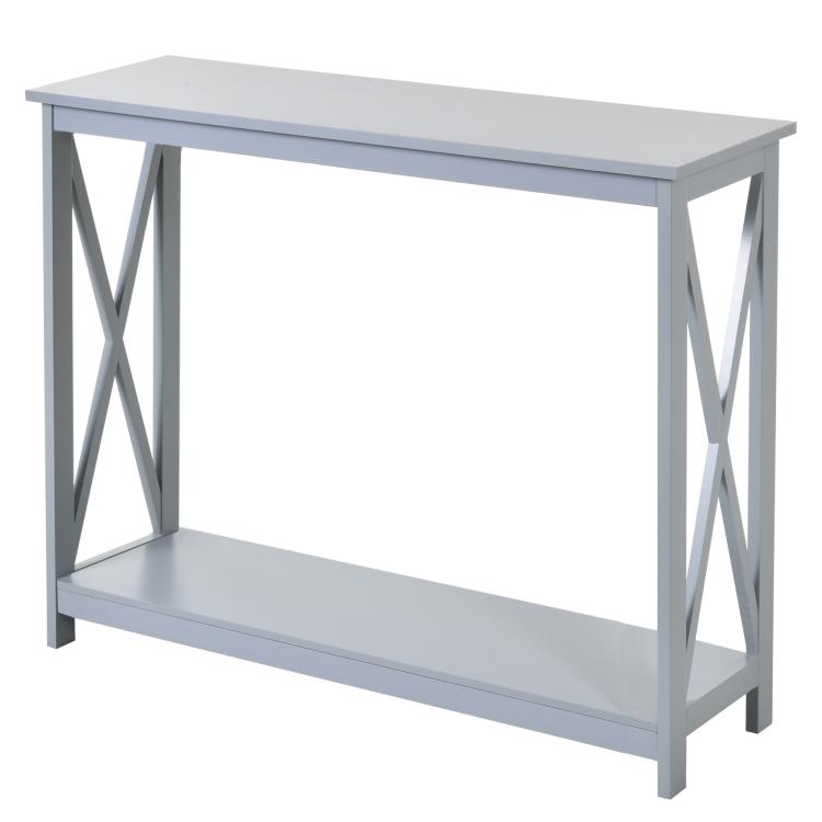 Picture of Console Table Hallway Desk wStorage Shelf X Design for