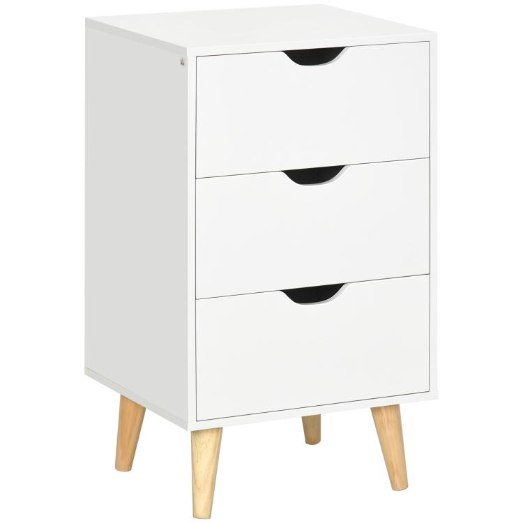 Picture of Bedside Table Bedside Cabinet with 3 Drawers Side End