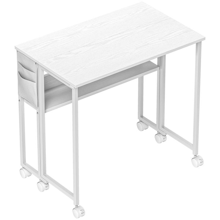 Picture of 63 cm Drop Leaf Writing Work Desk - White