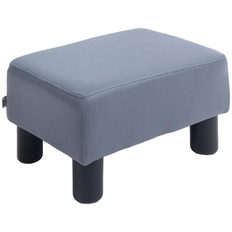 Picture of Microfiber Cloth Footstool Small Foot Rest Rectangle Sofa