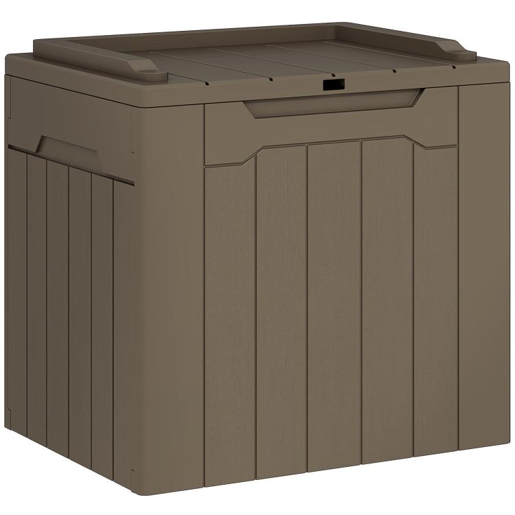 Picture of 107 L Plastic Storage Chest with Lid - Dark Brown