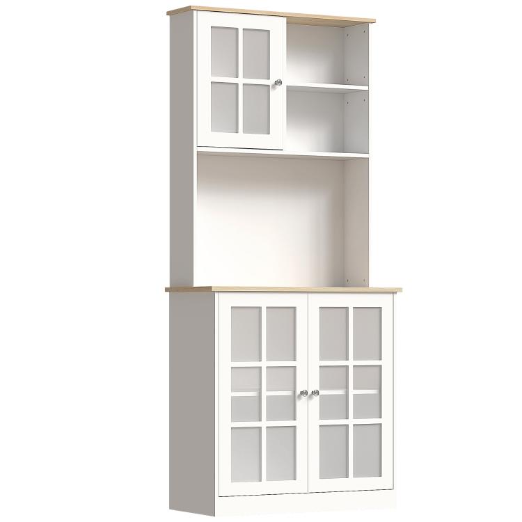 Picture of Freestanding Kitchen Cupboard Storage Cabinet with Doors