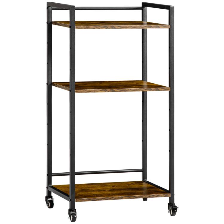 Picture of 3-Tier Printer Stand Utility Cart Rolling Trolley with