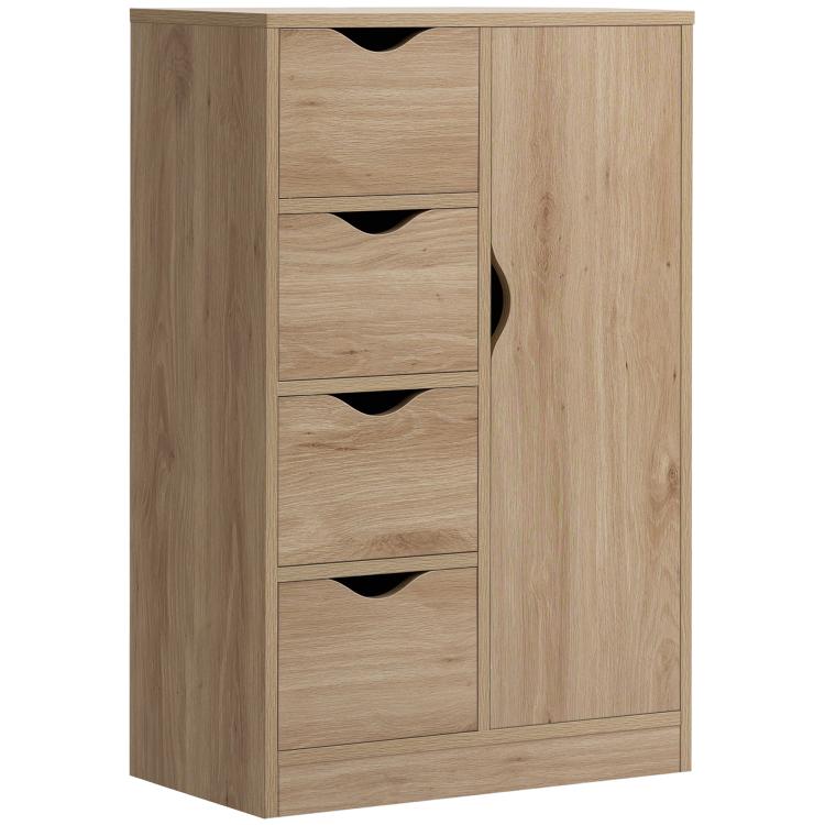 Picture of Bathroom Cabinet Freestanding Storage Cabinet with 4