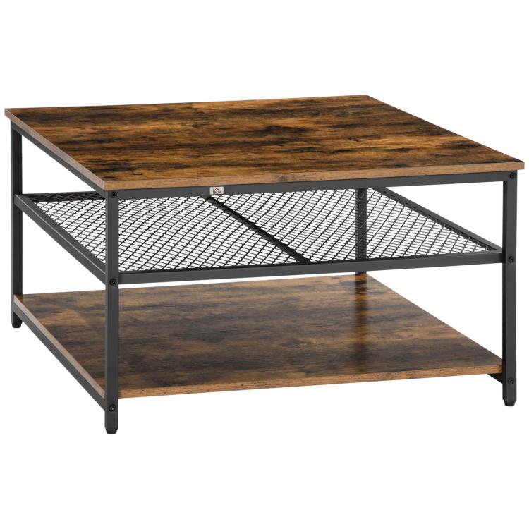 Picture of Coffee Table Living Room Table with 3-Tier Storage