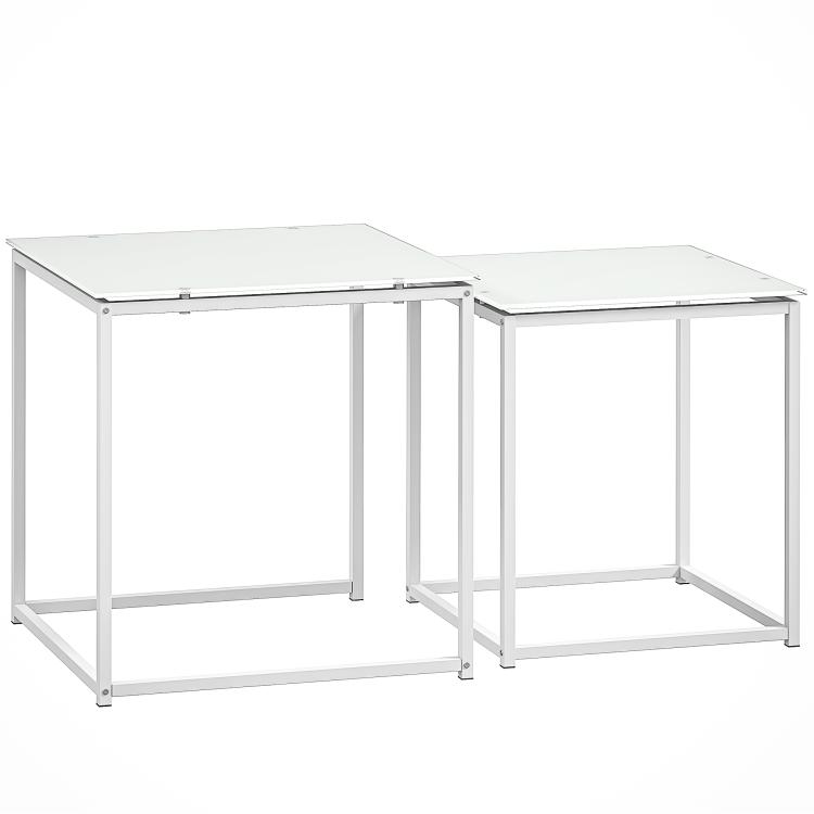 Picture of Nest of Tables Set of 2 Coffee Table Side Tables with