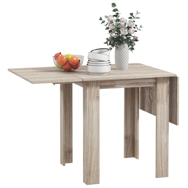 Picture of Four-Seater Drop Leaf Dining Table - Wood Effect