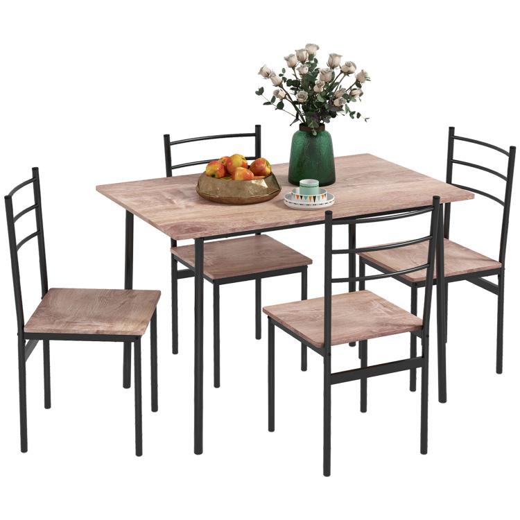 Picture of 5 Piece Dining Table and Chairs Set Dining Room Sets