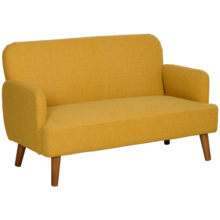 Picture of Velvet Feel Fabric 2 Seater Sofa Small Sofa Loveseat with