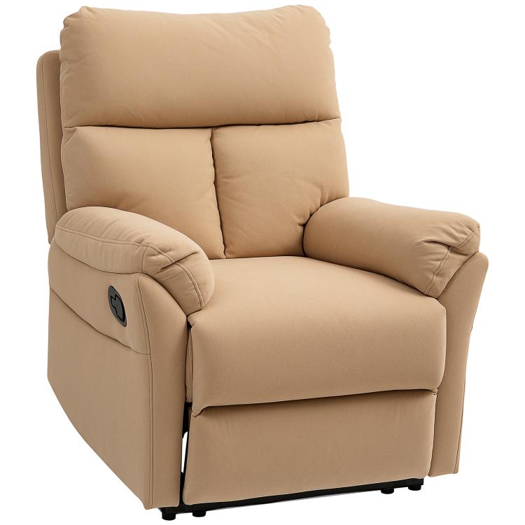 Picture of 140 Manual Reclining Armchair with Footrest - Light Brown