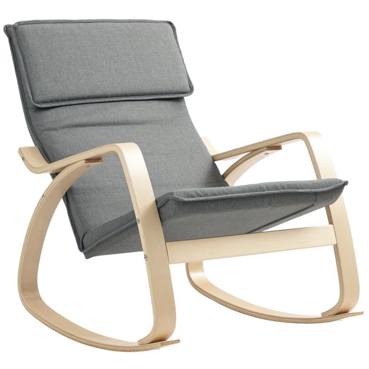 Picture of Comfortable Relax Rocking Chair Upholstered Lounge Chair