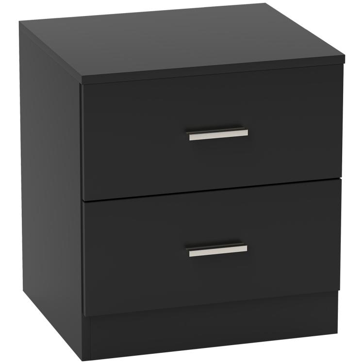 Picture of Modern Bedside Table Beside Cabinet with 2 Drawers for