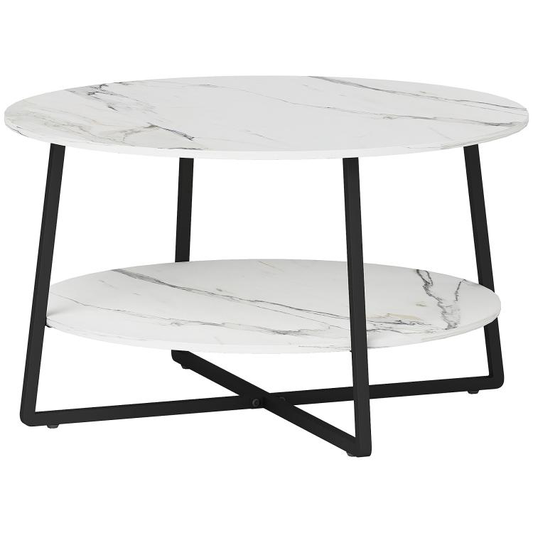 Picture of Coffee Table Set of 2 Nest of Tables with 3.5cm Thick
