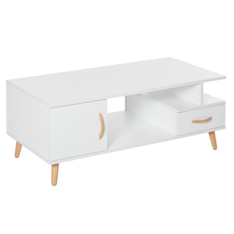 Picture of Modern Minimalism Coffee Table with Storage Sofa Side