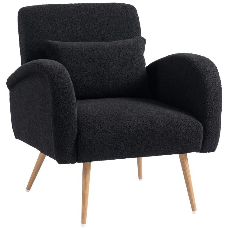 Picture of Teddy Fleece Accent Chair - Black