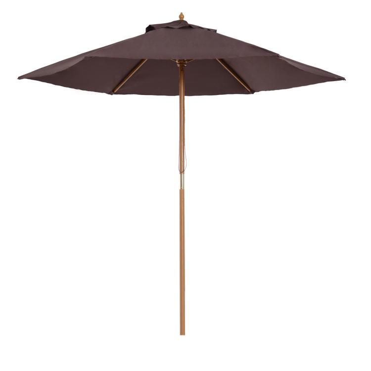 Picture of 2.5m Wood Garden Parasol Sun Shade Patio Outdoor Wooden