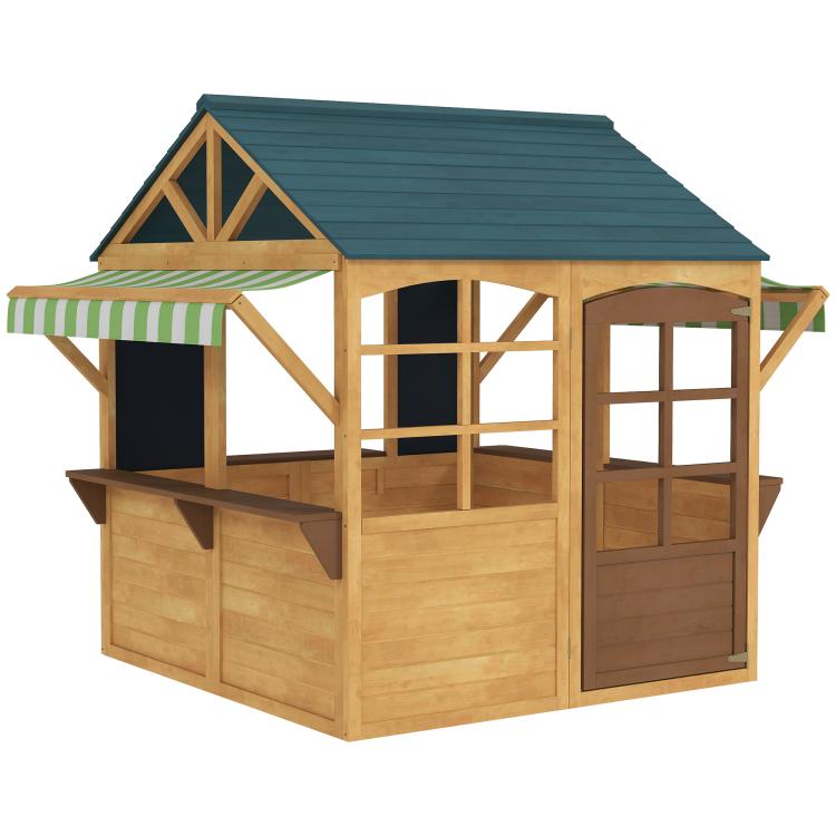 Picture of AIYAPLAY Wooden Playhouse for Kids Foldable Wendy House