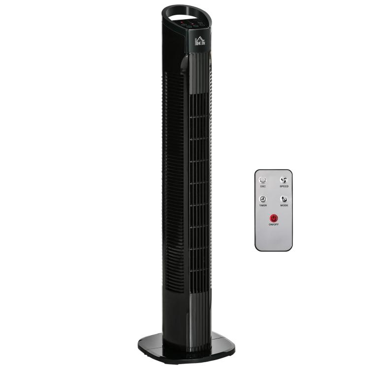 Picture of 31 inch Freestanding Tower Fan 3 Speed 3 Mode 7.5H Timer