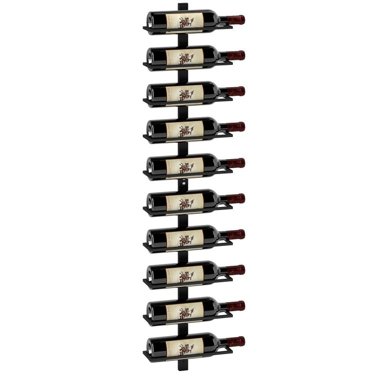 Picture of Wine Rack Wall Mounted 10 Tier Metal Wine Display Rack