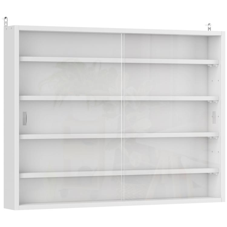 Picture of 5-Tier Wall Display Shelf Unit Cabinet w 4 Adjustable