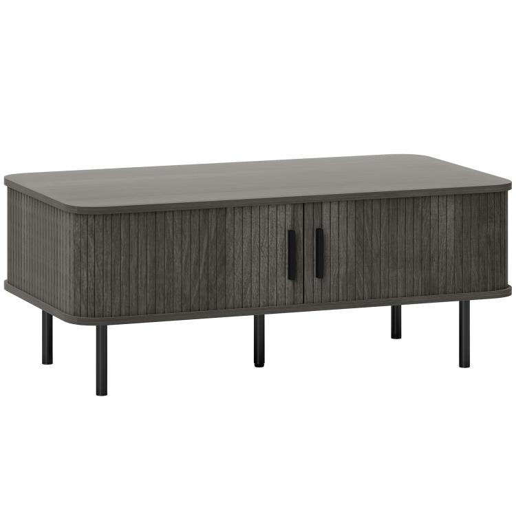 Picture of Coffee Table with Storage Living Room Table with Slatted