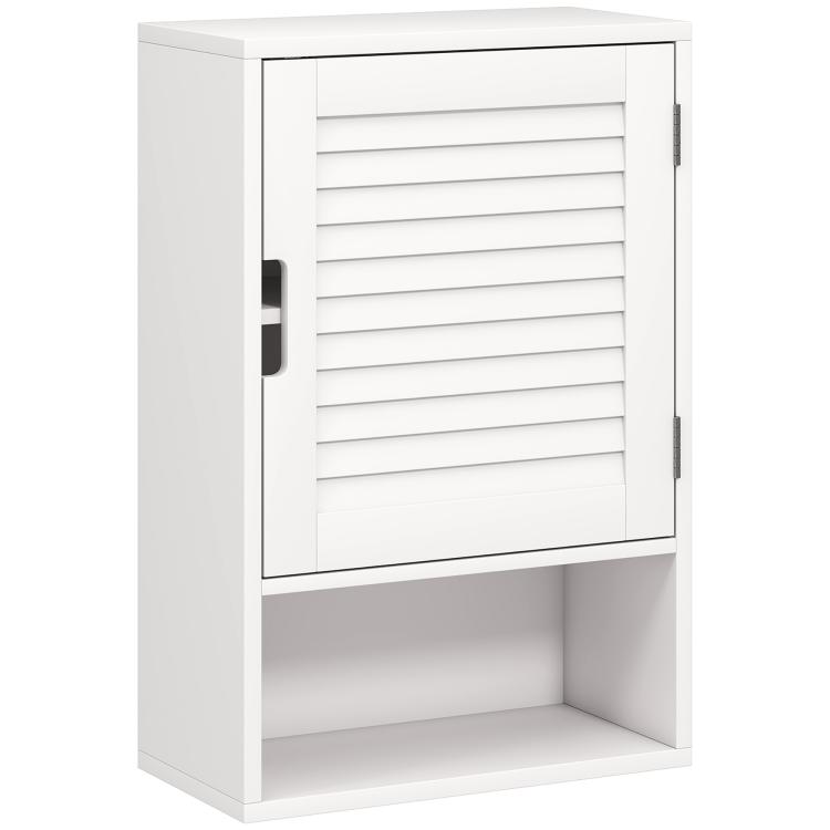 Picture of Elegant Four-Drawer Shoe Cabinet - White