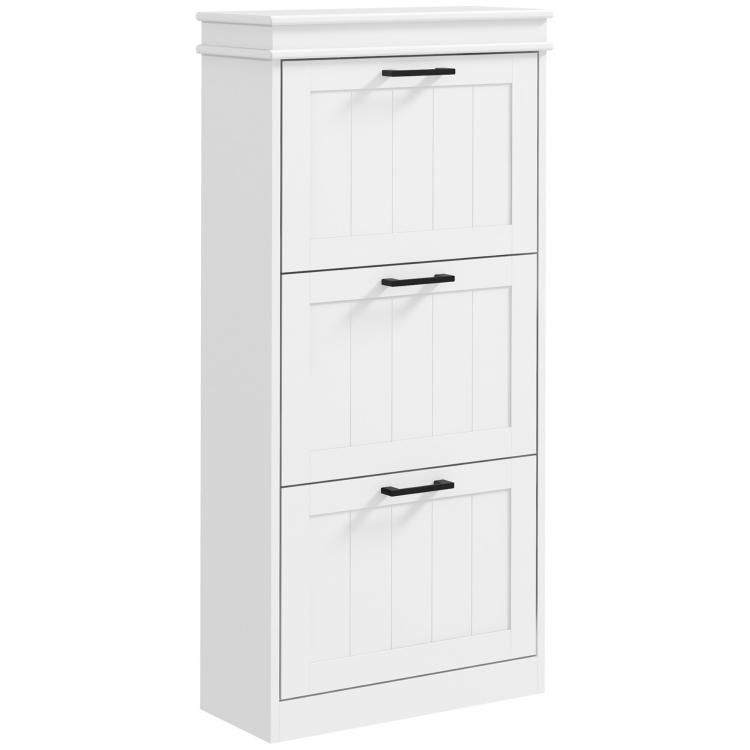Picture of Three-Drawer Minimalistic Shoe Storage Cabinet for 15 Shoes