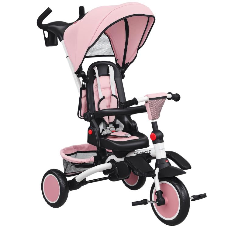 Picture of AIYAPLAY 6 in 1 Foldable Kids Trike with Adjustable Parent