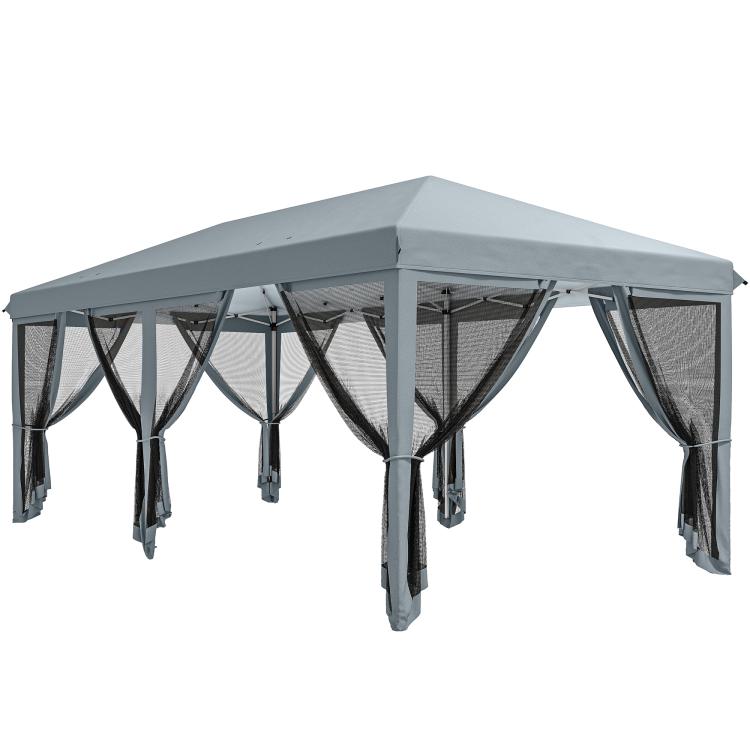 Picture of 3 x 6m Pop Up Gazebo Outdoor Canopy Shelter Marquee Party