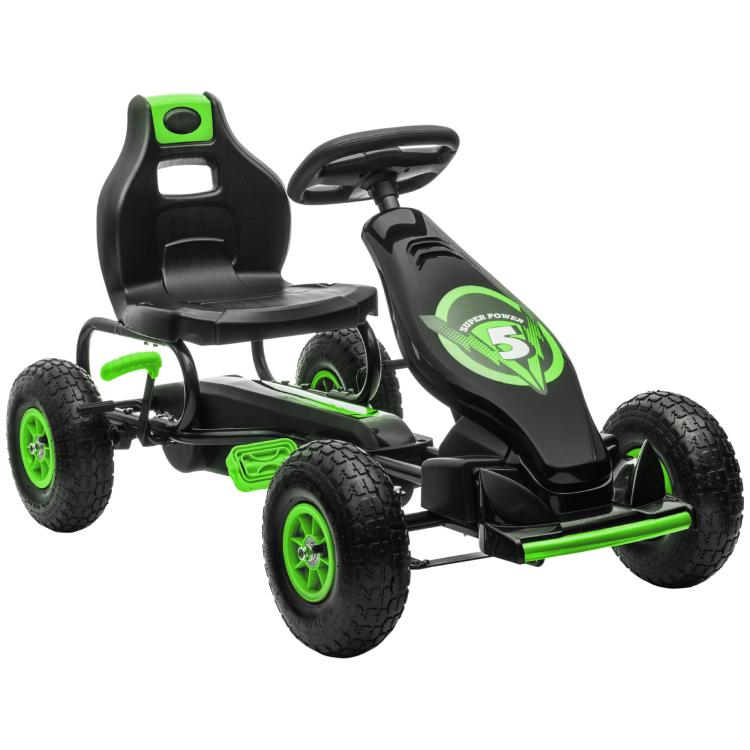 Picture of Kids Pedal Go Kart with Adjustable Seat Inflatable Tyres