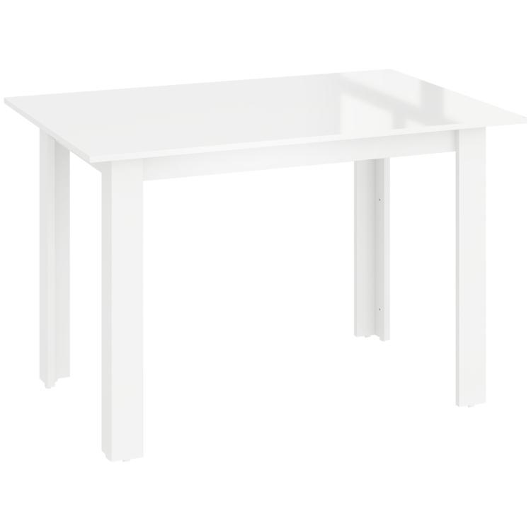 Picture of Extending Six-Person High Gloss Dining Table - White