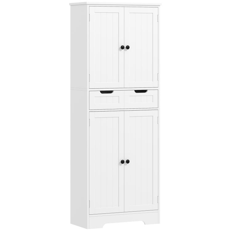 Picture of Tall Bathroom Storage Cabinet - White